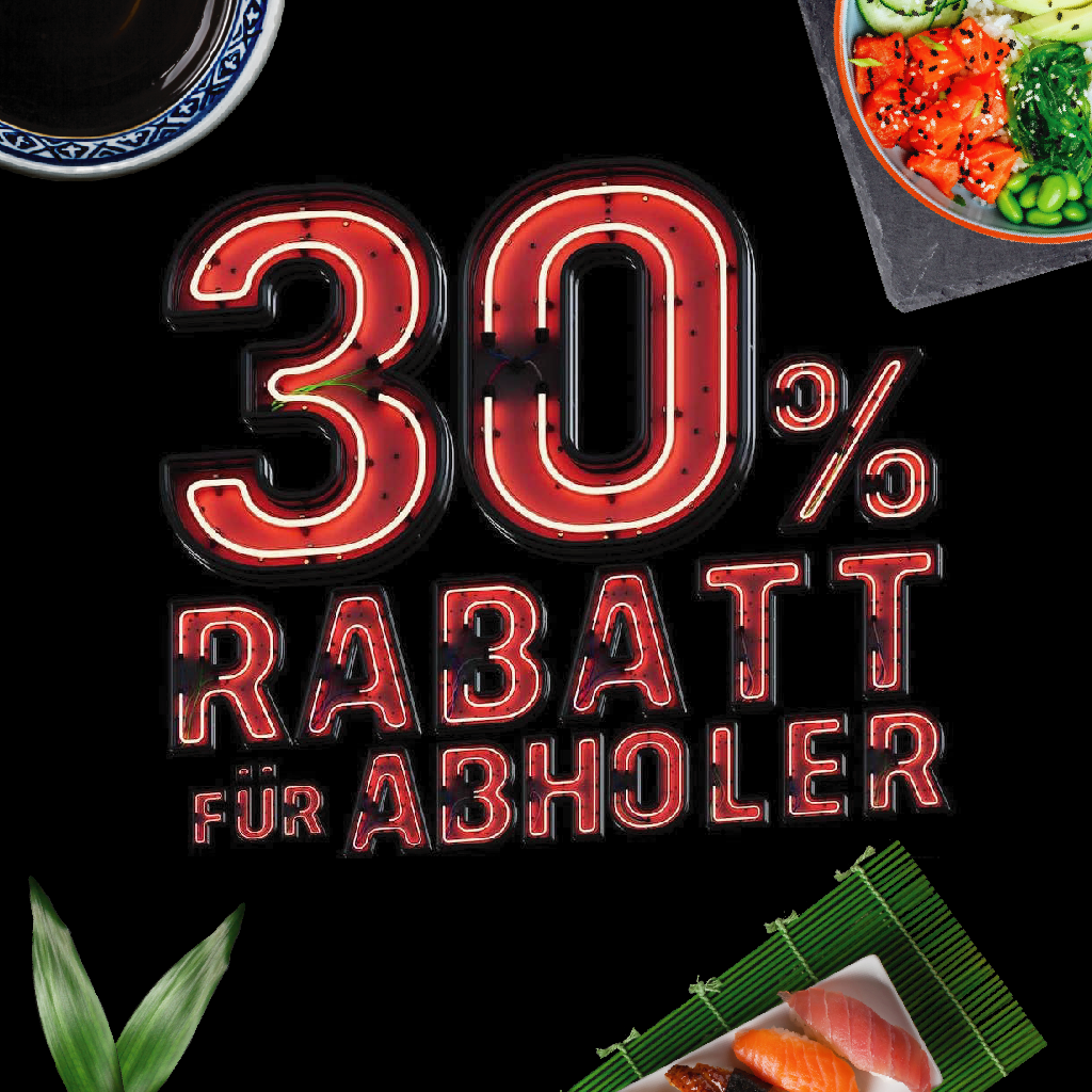 Sushi Aktion: 305 Abholerrabatt